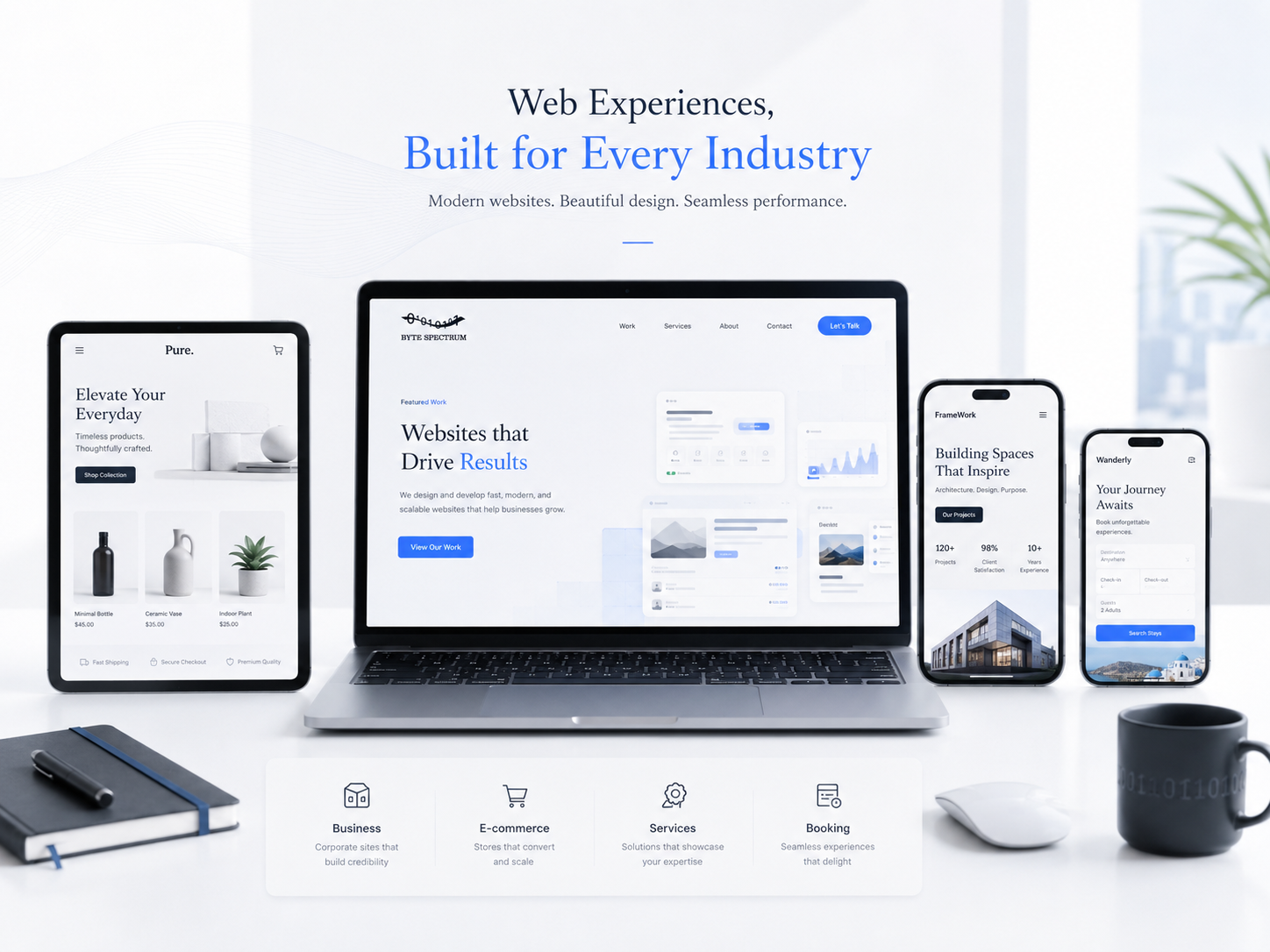 Responsive website design examples